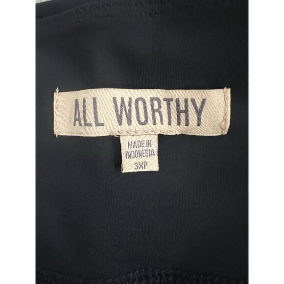 All Worthy Hunter McGrady Regular Velvet Side Stripe Legging Black. Size 3XP - Picture 8 of 10